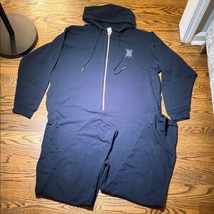 Savage X Fenty Black Hooded Onesie with Zipper by Rihanna Sz W 3X, M XXL